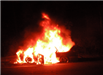 car on fire
