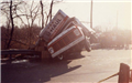 Tipped Over U Haul Truck 