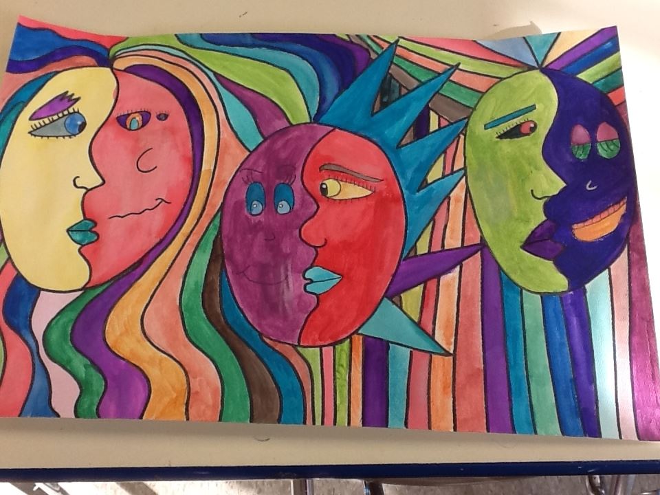 Art - Mrs. Garney - Orange Public Schools - 3 Suns