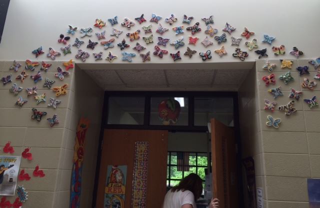 Art - Mrs. Garney - Orange Public Schools - Butterflies over a Door